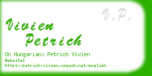 vivien petrich business card